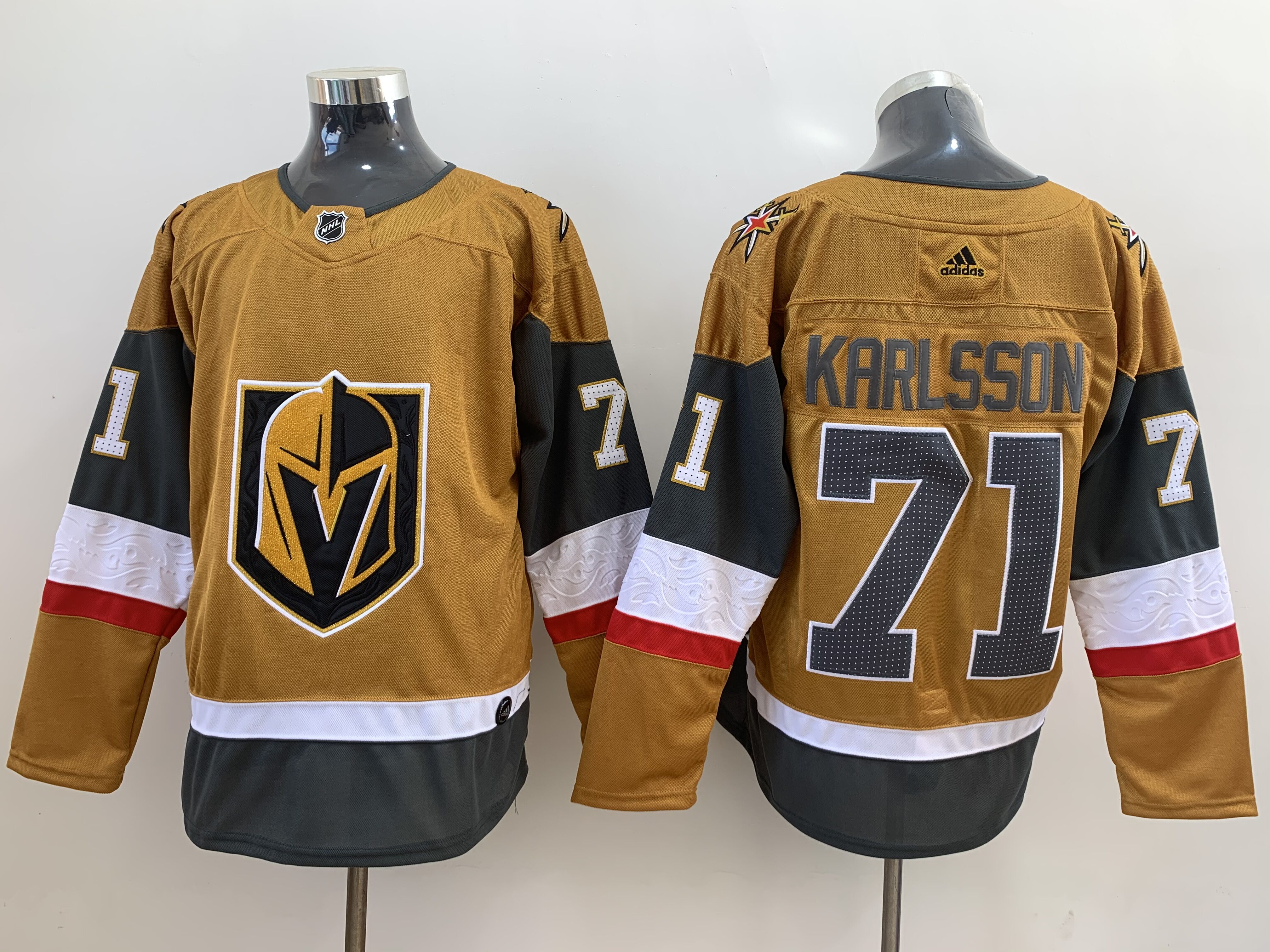 Men's Vegas Golden Knights William Karlsson #71 Gold Breakaway Jersey